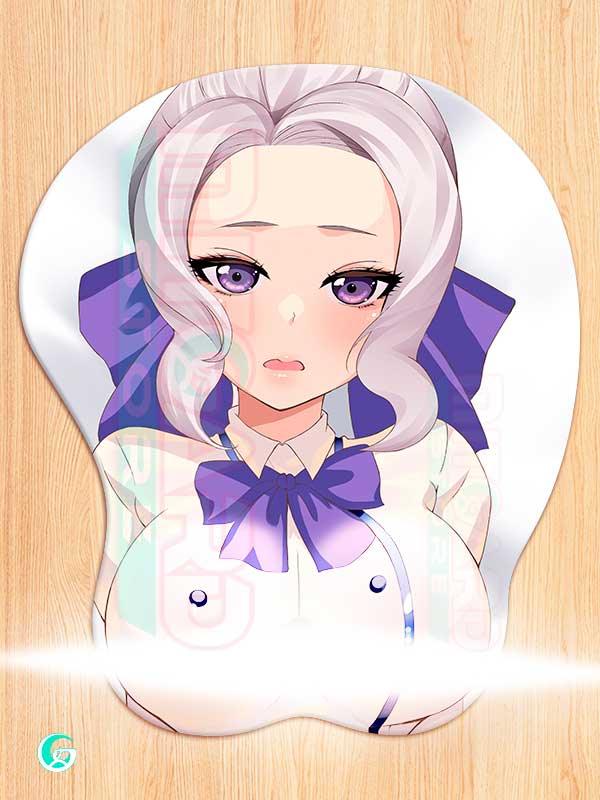 Alfombrilla de ratón 3D Kiryuu Shino con reposamuñecas de gel